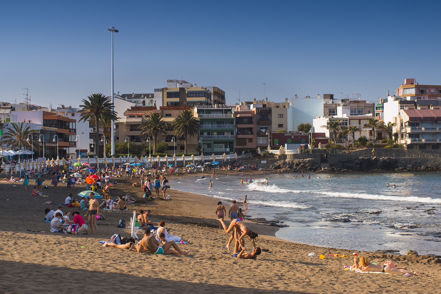 Salinetas Blue Flag beach in east Gran Canaria