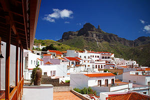 Tejeda town in highland Gran Canaria