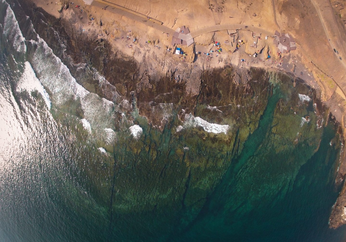 Aerial photo of El Confital surf break