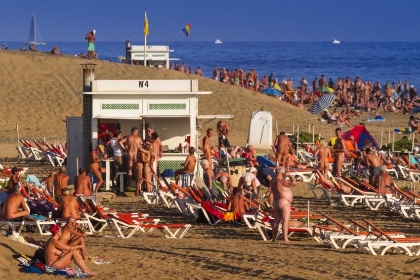 Fkk Naturist Beach Nude - Gran Canaria Info - Maspalomas Beach: Europe's Nudist Capital