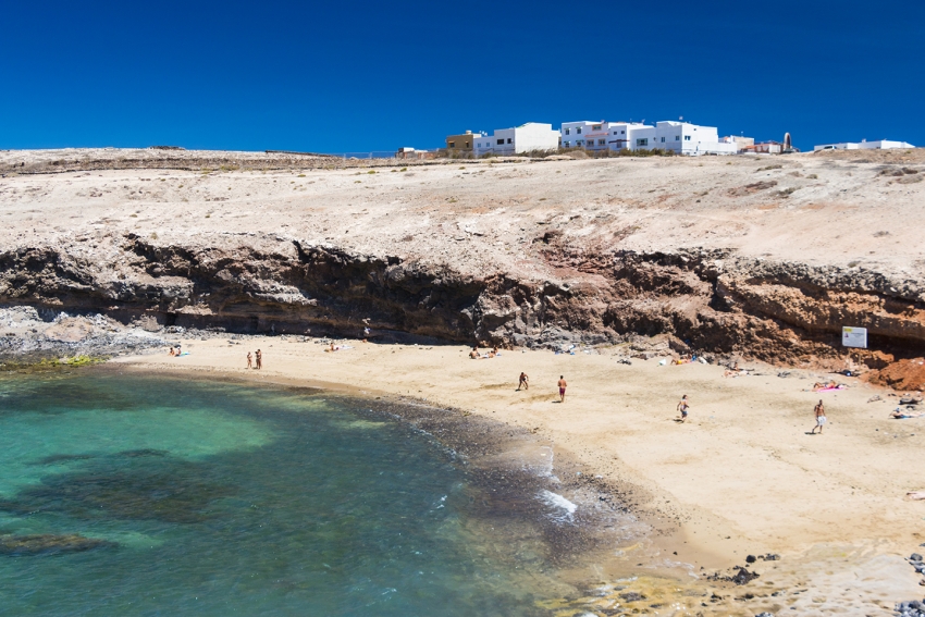 Agua Dulce nudist beach in east Gran Canaria