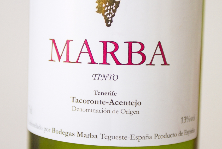 The fruity Tenerife Tinto is Marballous
