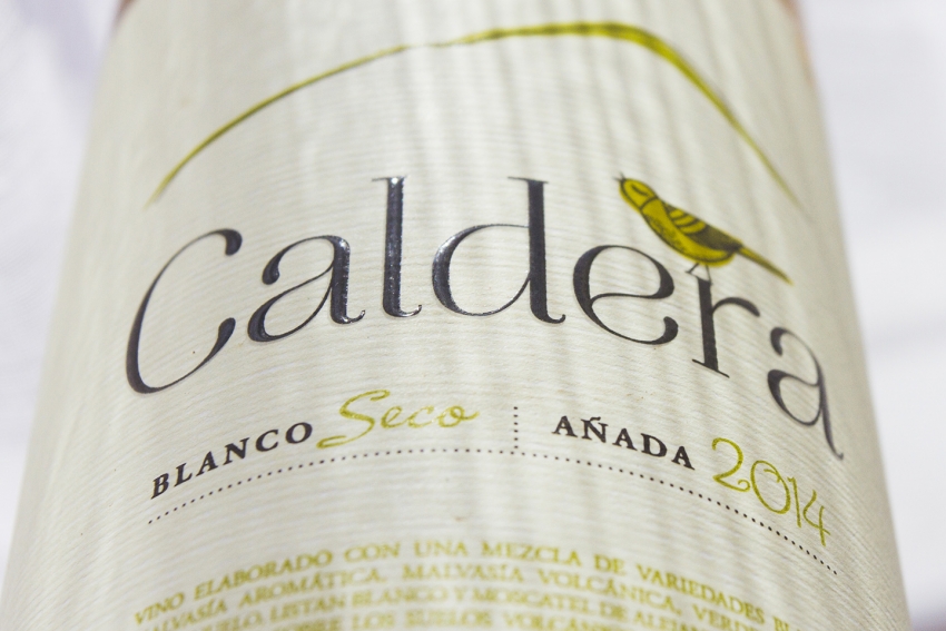 The superb Caldera white wine made in Gran Canaria