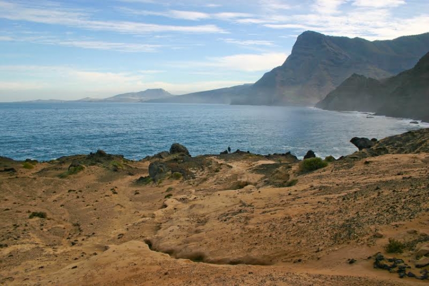 Las Arenas raised beach in west Gran Canaria