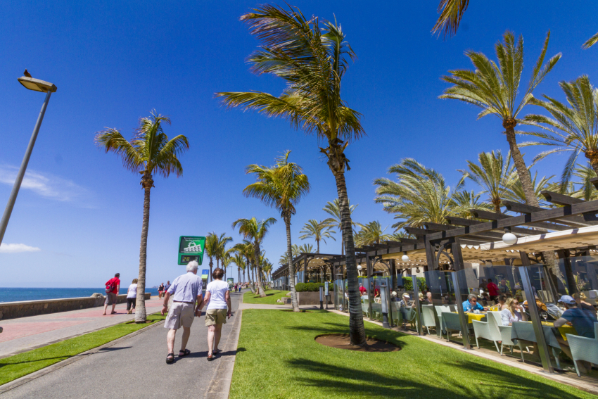 Meloneras is the smart part if Maspalomas with waterfront cafes and restaurants and some great shops