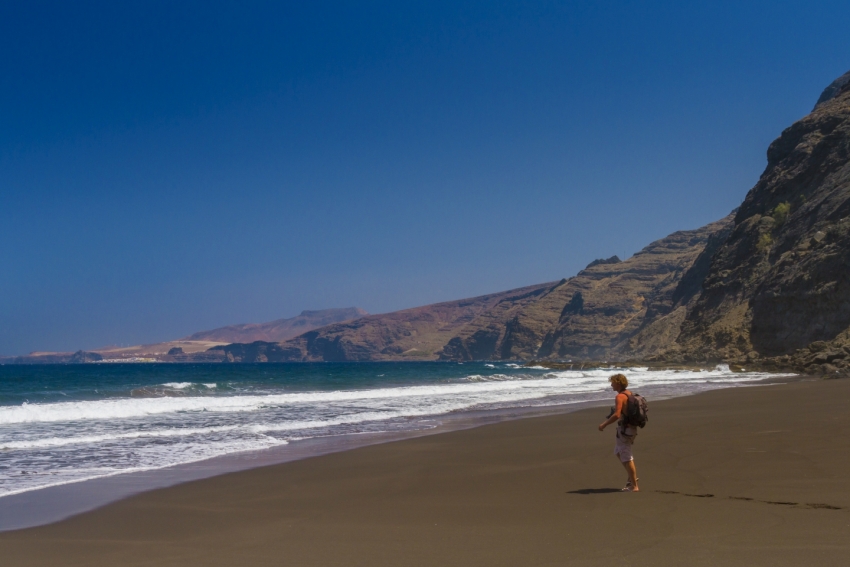 Faneroque on the west coast is Gran Canaria's least visited beach