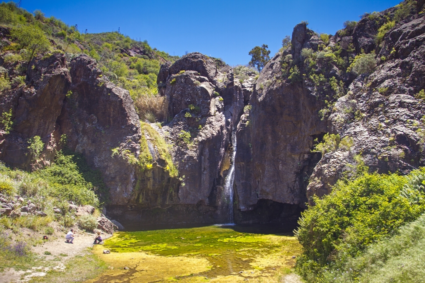 The pool and waterfall at Charco de Las Palomas