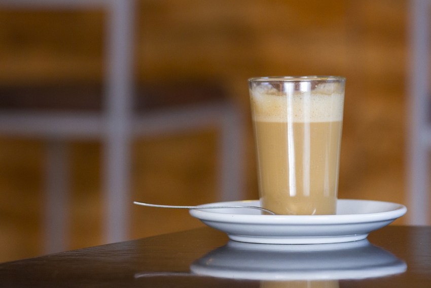 The cortado largo is the most common coffee in Gran Canaria