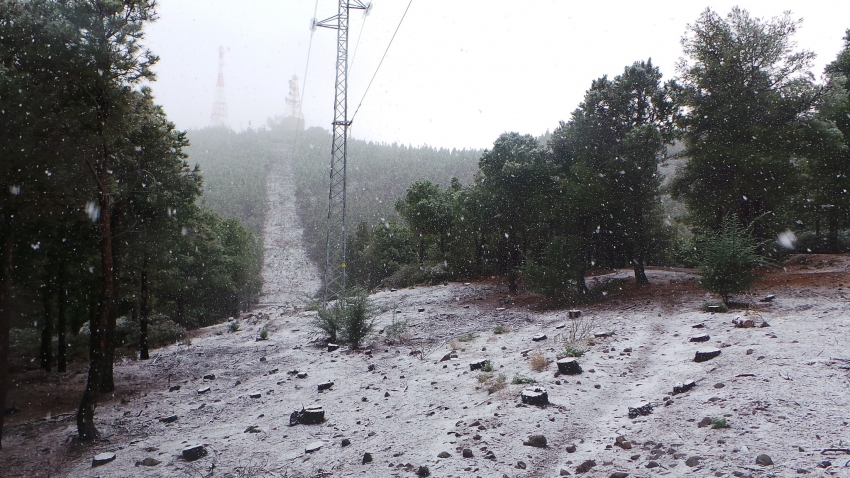 Snow in Gran Canaria in 2014